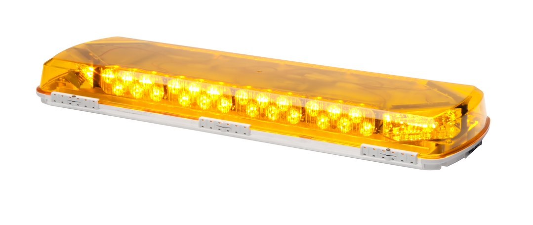 Whelen Warning Light, Mini Century ™, 23 Inch Length X 7-1/2 Inch Width X 2-1/2 Inch Height, Mini Bar, Permanent Mount, LED, Amber Lens – MC23PA
