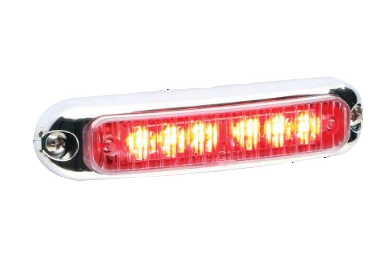 Whelen Warning Light, Micron™, 4.04 Inch Length X 0.83 Inch Width X 0.89 Inch Height, Mini Bar, Surface Mount with Screw-On, LED, Clear Lens – MCRNSC