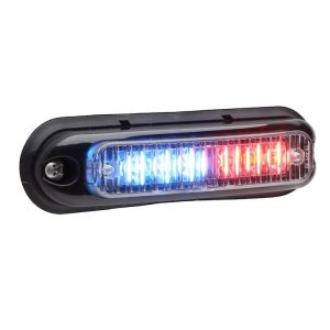 Whelen Warning Light, Micron™, 4.04 Inch Length X 0.825 Inch Width X 0.89 Inch Height, Surface Mount, LED, Clear Lens – MCRNSJX