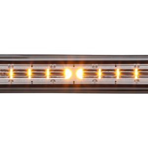 Whelen Warning Light, Strip-Lite™, 11.11 Inch Length X 1.68 Inch Width X 0.53 Inch Height, Surface Mount, LED, Clear Lens, Amber Light – PSA01FCR