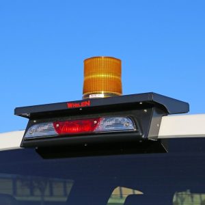 Whelen Warning Light Mount, Quick Fit, For Use with Whelen Warning Lights/ Light Bars, Rooftop Bolt-On Mount, Powder-Coated, Black, Aluminum – QFFORD1