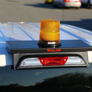 Whelen Warning Light Mount, Quick Fit, For Use with Whelen Warning Lights/ Light Bars, Rooftop Bolt-On Mount, Powder-Coated, Black, Steel – QFFORD1S