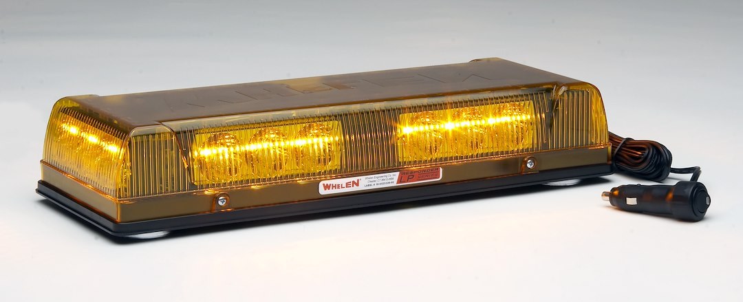 Whelen Warning Light, Responder ®, 17 Inch Length X 6.313 Inch Width X 2.875 Inch Height, Mini Bar, Magnetic Mount, LED, Amber Lens – R1LPMA