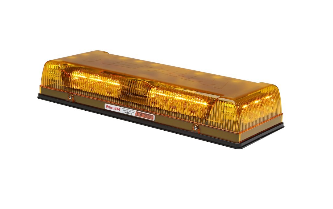 Whelen Warning Light, Responder ®, 17 Inch Length X 6.313 Inch Width X 2.875 Inch Height, Mini Bar, Permanent Mount, LED, Amber Lens – R1LPPA