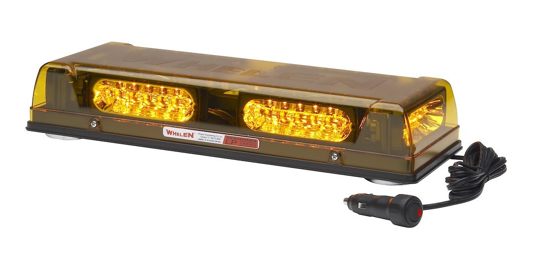 Whelen Warning Light, Responder ®, 17 Inch Length X 6.313 Inch Width X 2.875 Inch Height, Mini Bar, Magnetic Mount, LED, Amber Lens – R2LPMA