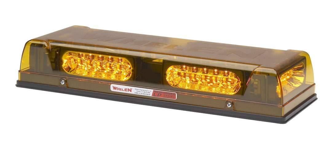 Whelen Warning Light, Responder ®, 17 Inch Length X 6.313 Inch Width X 2.845 Inch Height, Mini Bar, Permanent Mount, LED, Amber Lens – R2LPPA