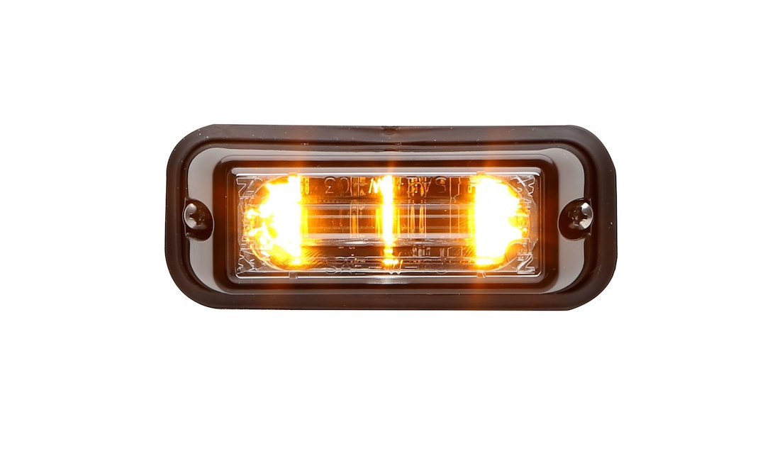 Whelen Warning Light, LIN3 ™ Series, 3-1/2 Length X 1-1/4 Width X 1.125 Inch Height, Horizontal Surface Mount, Directional LED – RSA02ZCR