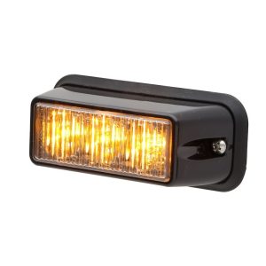 Whelen Warning Light, TIR3 ™ Series, 3-1/2 Length X 1-1/4 Width X 1.125 Inch Height, Horizontal Surface Mount, Directional LED, Amber Lens – RSA03ZCR