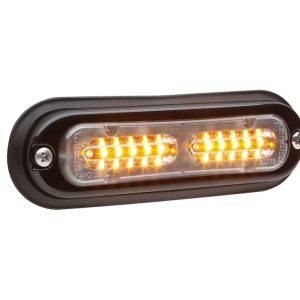 Whelen Strobe Light Kit, Ion ™ T-Series, Clear Lens, Amber Bulb, Linear Super-LED, 12 Volt DC, 0.6 Peak Amp/ 0.24 Average Amp, Surface Mount – TLIA