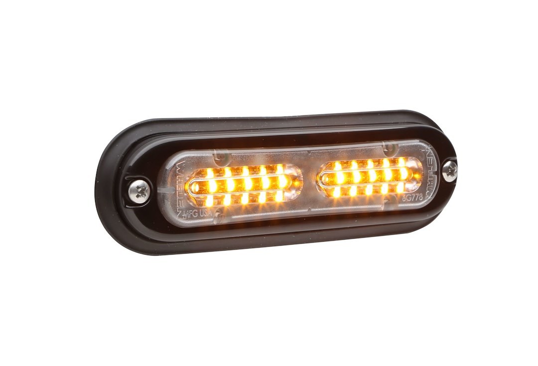 Whelen Strobe Light Kit, Ion ™ T-Series, Clear Lens, Amber Bulb, Linear Super-LED, 12 Volt DC, 0.6 Peak Amp/ 0.24 Average Amp, Surface Mount – TLIA
