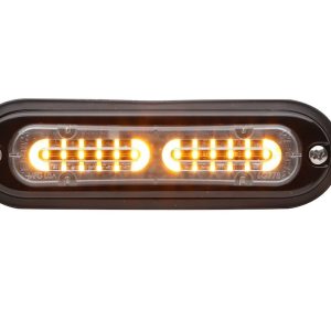 Whelen Strobe Light Kit, Ion ™ T-Series, Clear Lens, Amber Bulb, Linear Super-LED, 12 Volt DC, 0.6 Peak Amp/ 0.24 Average Amp, Surface Mount – TLIA