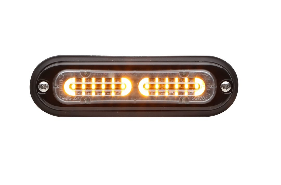 Whelen Strobe Light Kit, Ion ™ T-Series, Clear Lens, Amber Bulb, Linear Super-LED, 12 Volt DC, 0.6 Peak Amp/ 0.24 Average Amp, Surface Mount – TLIA