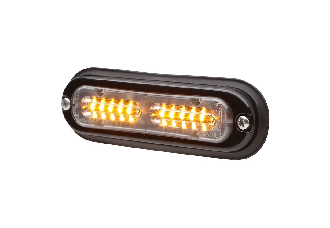 Whelen Strobe Light Kit, Ion ™ T-Series, Clear Lens, Amber Bulb, Linear Super-LED, 12 Volt DC, 0.6 Peak Amp/ 0.24 Average Amp, Surface Mount – TLIA