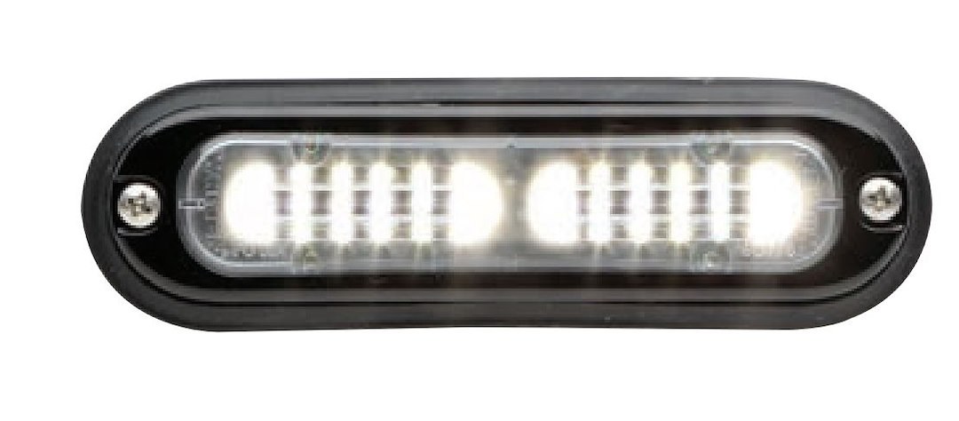 Whelen Strobe Light Kit, Ion ™ T-Series, Clear Lens, White Bulb, Linear Super-LED, 12 Volt DC, 0.6 Peak Amp/ 0.24 Average Amp, Surface Mount – TLIC