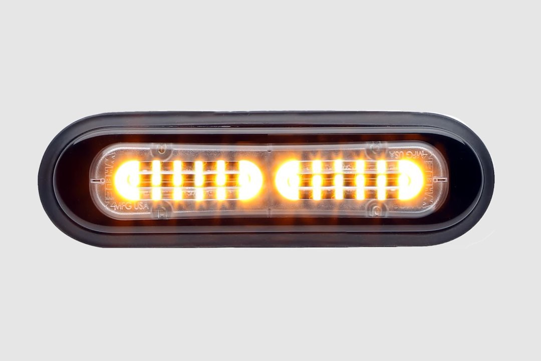 Whelen Warning Light, T-Series™, 5.14 Inch Length X 1/2 Inch Width X 1-1/2 Inch Height, Mini Bar, Surface Mount, LED, Clear Lens – TSS0A