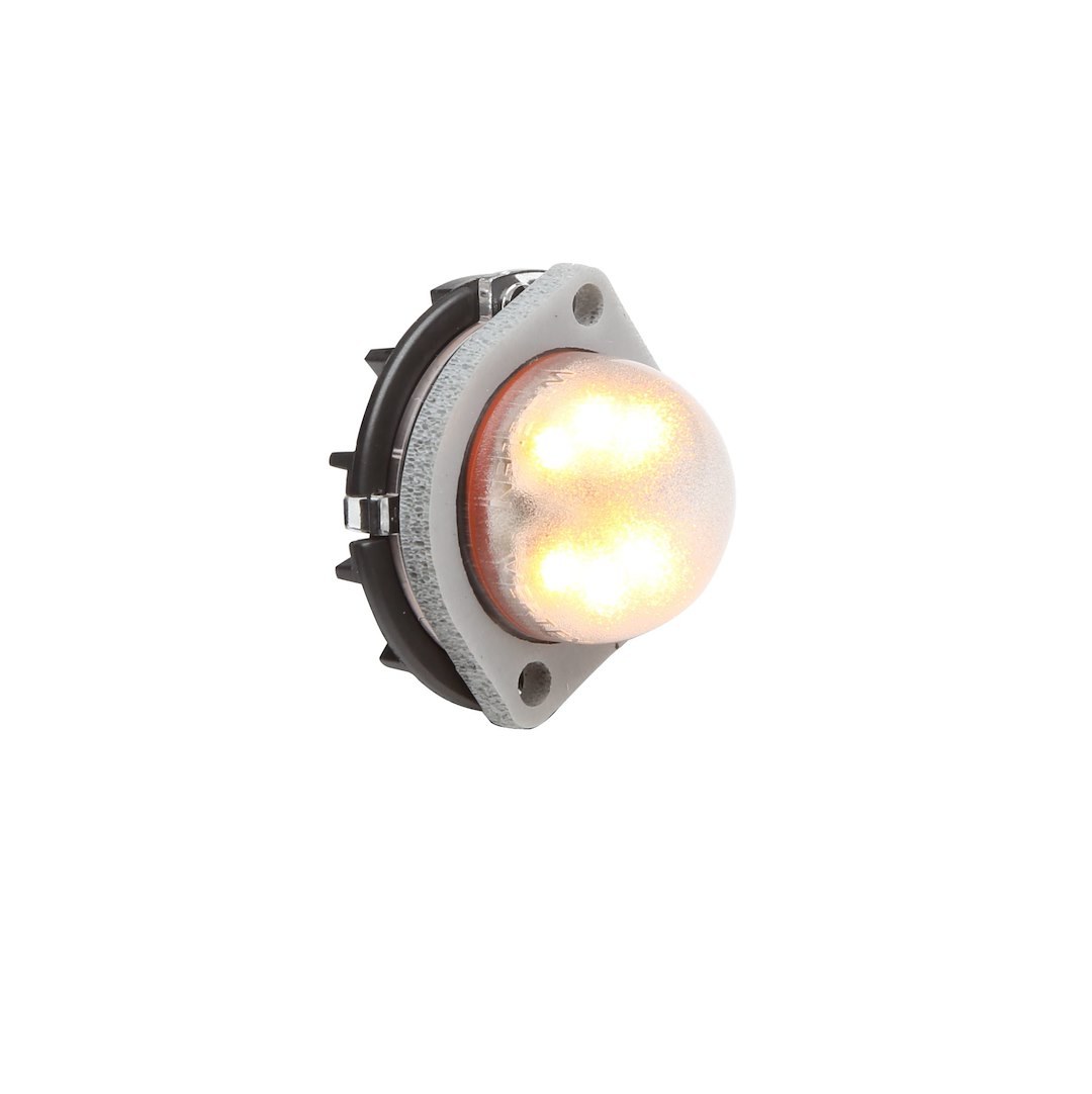 Whelen Warning Light, Vertex ™ Series, 1.625 Inch Diameter X 1 Inch Height, Dome Style, 1 Inch Recess/ Surface Mount, Directional LED – VTX609A
