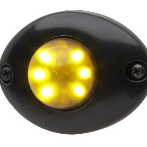 Whelen Warning Light Bezel, Vertex ™ Series, Use with Vertex Series Warning Lights, Round, Surface Mount, Black Flange – VTXFB