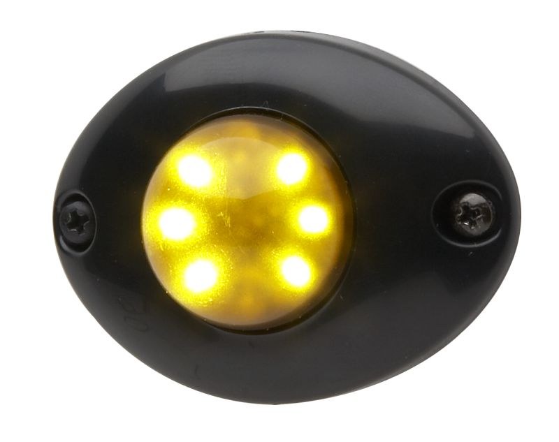 Whelen Warning Light Bezel, Vertex ™ Series, Use with Vertex Series Warning Lights, Round, Surface Mount, Black Flange – VTXFB