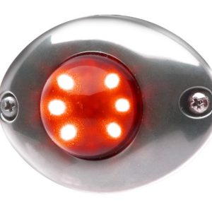Whelen Warning Light Bezel, Vertex ™ Series, Use with Vertex Series Warning Lights, Round, Surface Mount, Chrome Plated Flange – VTXFC