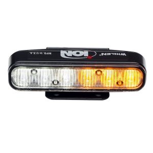 Whelen Warning Light, Ion™ Series, 4 Inch Length X 1.3 Inch Width X 1 Inch Height, Surface Mount, LED, Clear Lens, 25 Scan-Lock Flash Patterns – WIONF
