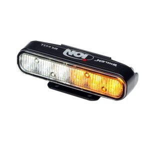 Whelen Warning Light, Ion™ Series, 4 Inch Length X 1.3 Inch Width X 1 Inch Height, Surface Mount, LED, Clear Lens, 25 Scan-Lock Flash Patterns – WIONF