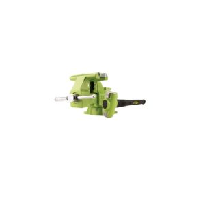 Wilton Tools Vise, B.a.s.h®, Bolts to Work Bench, 5-1/2 Inch Jaw Opening, 6-1/2 Inch Jaw Width, Without Anvil, Green, With 4 Pound Hammer – 11128BH