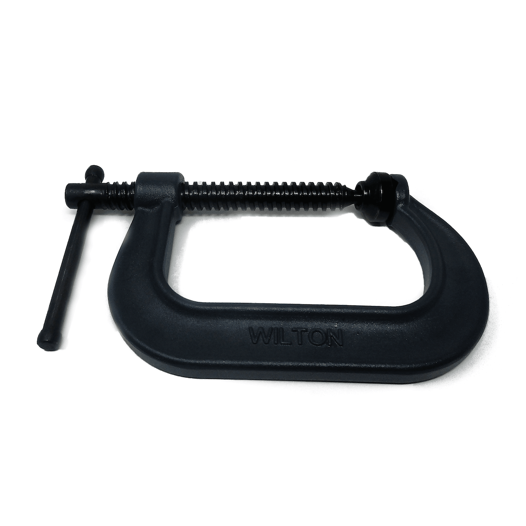 Wilton Tools C Clamp, 0 – 4-1/4 Inch Jaw Width, Deep Throat, 3-1/4 Inch Throat Depth, Oxide Coated, Black Steel, Without Swivel Pad – 14242