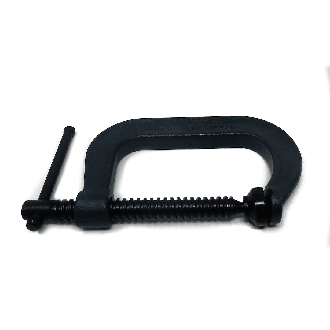 Wilton Tools C Clamp, 0 – 4-1/4 Inch Jaw Width, Deep Throat, 3-1/4 Inch Throat Depth, Oxide Coated, Black Steel, Without Swivel Pad – 14242