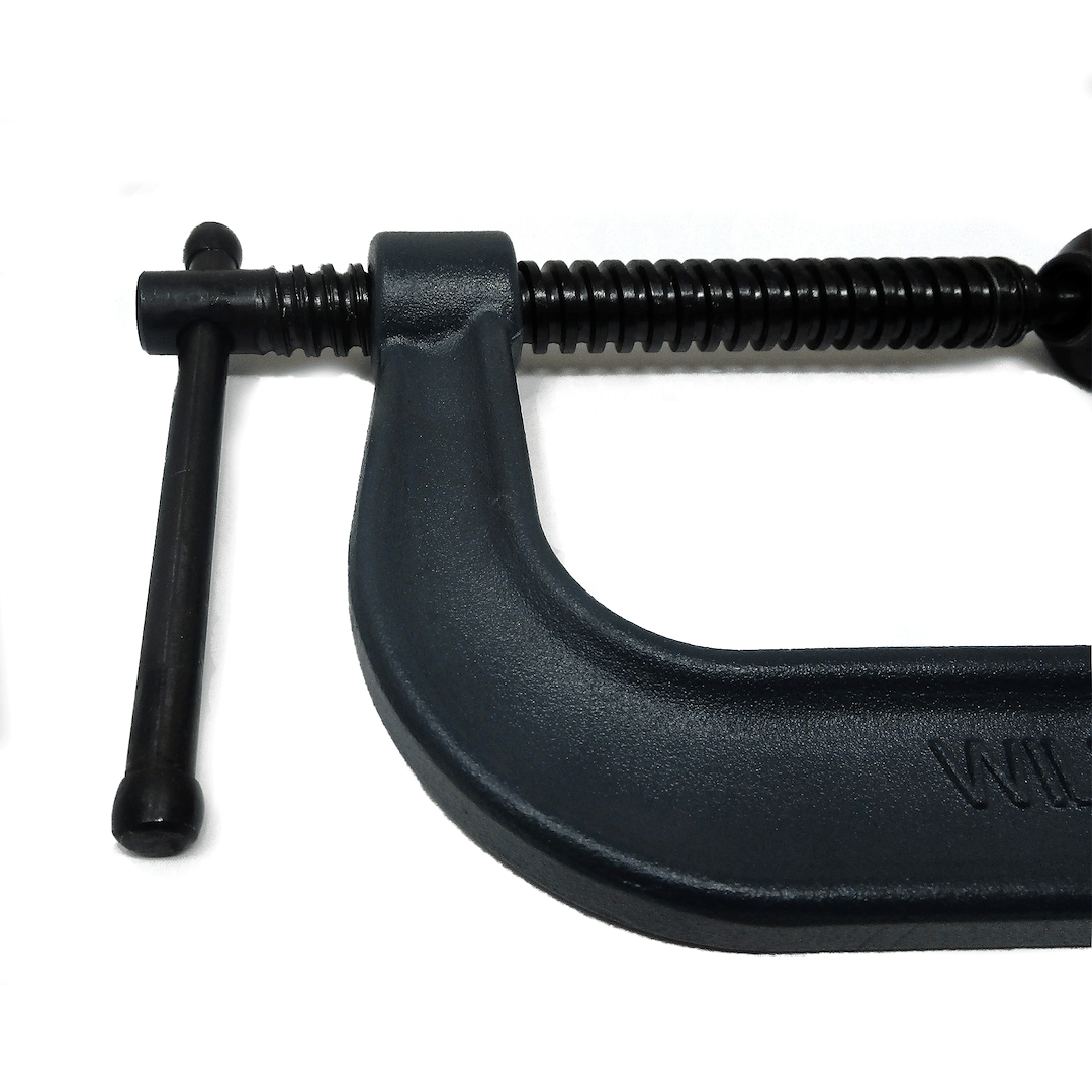 Wilton Tools C Clamp, 0 – 4-1/4 Inch Jaw Width, Deep Throat, 3-1/4 Inch Throat Depth, Oxide Coated, Black Steel, Without Swivel Pad – 14242