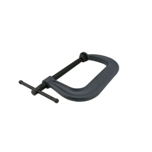Wilton Tools C Clamp, 0 – 6-1/16 Inch Jaw Width, Deep Throat, 4-1/16 Inch Throat Depth, Oxide Coated, Black Steel, Without Swivel Pad – 14256