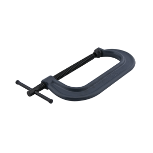 Wilton Tools C Clamp, 1-1/2 – 10 Inch Jaw Width, Deep Throat, 3-3/4 Inch Throat Depth, Oxide Coated, Black Steel, Without Swivel Pad – 14784