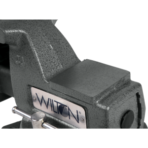 Wilton Tools Vise, Mechanics, Bolts to Work Bench, 4-1/2 Inch Jaw Opening, 4 Inch Jaw Width, 3-7/16 Inch Throat Depth, 360 Degree Swivel Base – 21300