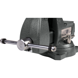 Wilton Tools Vise, Mechanics, Bolts to Work Bench, 4-1/2 Inch Jaw Opening, 4 Inch Jaw Width, 3-7/16 Inch Throat Depth, 360 Degree Swivel Base – 21300