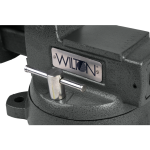 Wilton Tools Vise, Mechanics, Bolts to Work Bench, 5-1/4 Inch Jaw Opening, 5 Inch Jaw Width, 3-3/4 Inch Throat Depth, 360 Degree Swivel Base – 21400