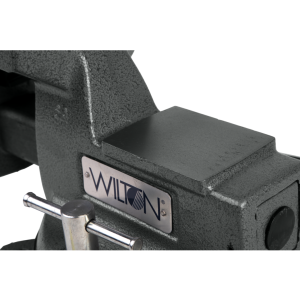 Wilton Tools Vise, Mechanics, Bolts to Work Bench, 5-1/4 Inch Jaw Opening, 5 Inch Jaw Width, 3-3/4 Inch Throat Depth, 360 Degree Swivel Base – 21400