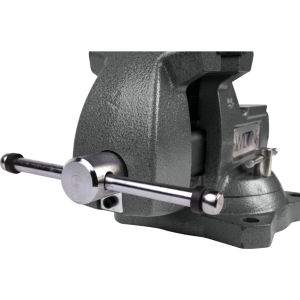 Wilton Tools Vise, Mechanics, Bolts to Work Bench, 5-1/4 Inch Jaw Opening, 5 Inch Jaw Width, 3-3/4 Inch Throat Depth, 360 Degree Swivel Base – 21400