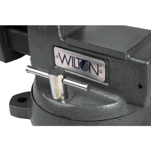 Wilton Tools Vise, Mechanics, Bolts to Work Bench, 5-1/4 Inch Jaw Opening, 6 Inch Jaw Width, 4-1/8 Inch Throat Depth, 360 Degree Swivel Base – 21500