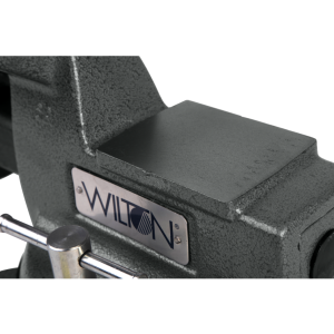 Wilton Tools Vise, Mechanics, Bolts to Work Bench, 5-1/4 Inch Jaw Opening, 6 Inch Jaw Width, 4-1/8 Inch Throat Depth, 360 Degree Swivel Base – 21500
