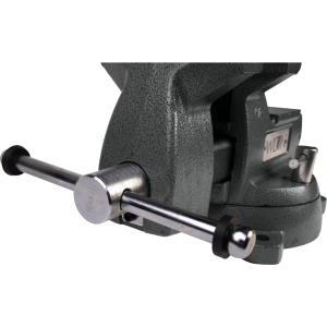 Wilton Tools Vise, Mechanics, Bolts to Work Bench, 5-1/4 Inch Jaw Opening, 6 Inch Jaw Width, 4-1/8 Inch Throat Depth, 360 Degree Swivel Base – 21500