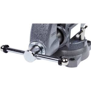 Wilton Tools Vise, Tradesman, Bolts to Work Bench, 5 Inch Jaw Opening, 5-1/2 Inch Jaw Width, 3-3/4 Inch Throat Depth, 360 Degree Swivel Base – 28806