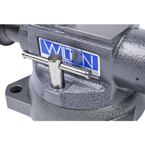 Wilton Tools Vise, Tradesman, Bolts to Work Bench, 5 Inch Jaw Opening, 5-1/2 Inch Jaw Width, 3-3/4 Inch Throat Depth, 360 Degree Swivel Base – 28806