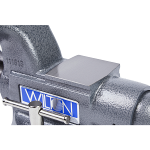 Wilton Tools Vise, Tradesman, Bolts to Work Bench, 5 Inch Jaw Opening, 5-1/2 Inch Jaw Width, 3-3/4 Inch Throat Depth, 360 Degree Swivel Base – 28806
