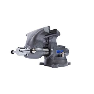Wilton Tools Vise, Tradesman, Bolts to Work Bench, 6-3/4 Inch Jaw Opening, 8 Inch Jaw Width, 4-3/4 Inch Throat Depth, 360 Degree Swivel Base – 28808