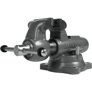 Wilton Tools Vise, Machinist, Bolts to Work Bench, 6-1/2 Inch Jaw Opening, 4 Inch Jaw Width, 3-1/2 Inch Throat Depth, 360 Degree Swivel Base – 28831