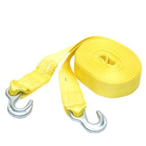 Winston Prod Tow Strap, Smartstraps, 2 Inch Width X 20 Foot Length, 9000 Pound Rating, Yellow, Powerweb Plus Webbing, Zinc-Plated Hooks – 131
