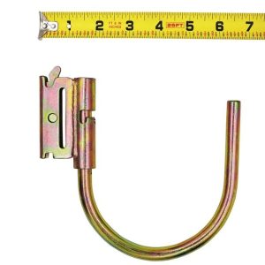 Winston Prod Multi Purpose Hook, Cargosmart, Rotating J Hook for AN E-Track or Cargosmart X-Track System, Zinc Coated Steel, Single – 1700