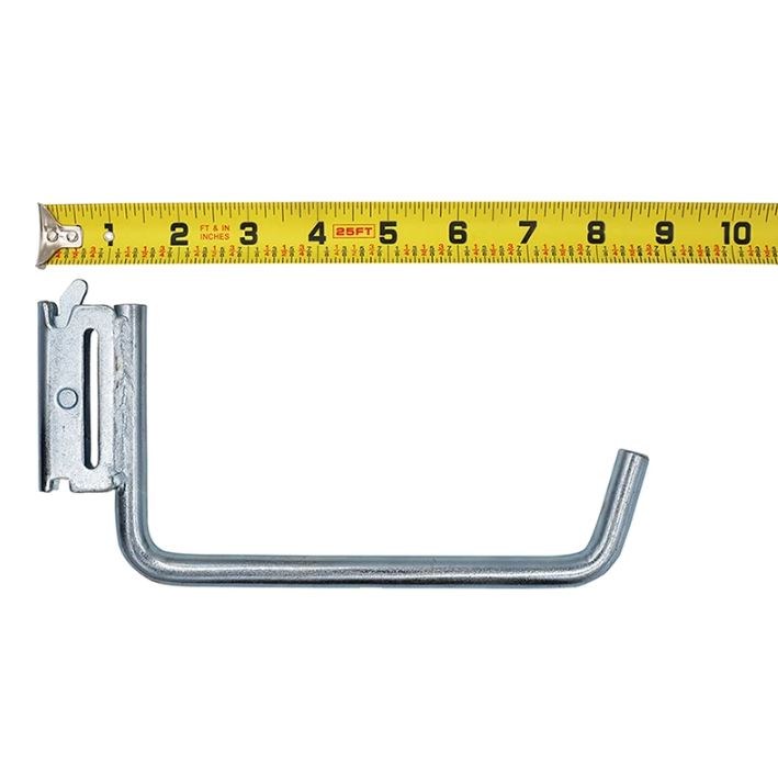 Winston Prod Multi Purpose Hook, Cargosmart, Large Flat Hook for AN E-Track or Cargosmart X-Track System, Zinc Coated Steel, Single – 1705