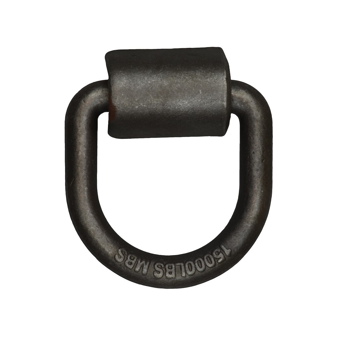 Winston Prod D-Ring, Cargosmart, Welds to Flat Steel Surfaces, 5000 Pounds, Raw, Forged Steel, Single – 1762