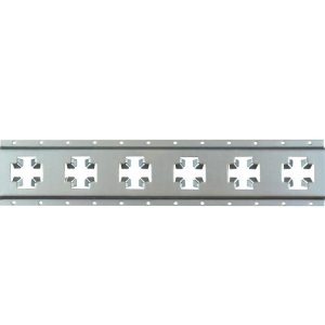 Winston Prod Tie Down Track, Cargosmart, X-Track ®, 2 Foot Length, Zinc Coated Steel, Without Track Adapter, Single – 1769
