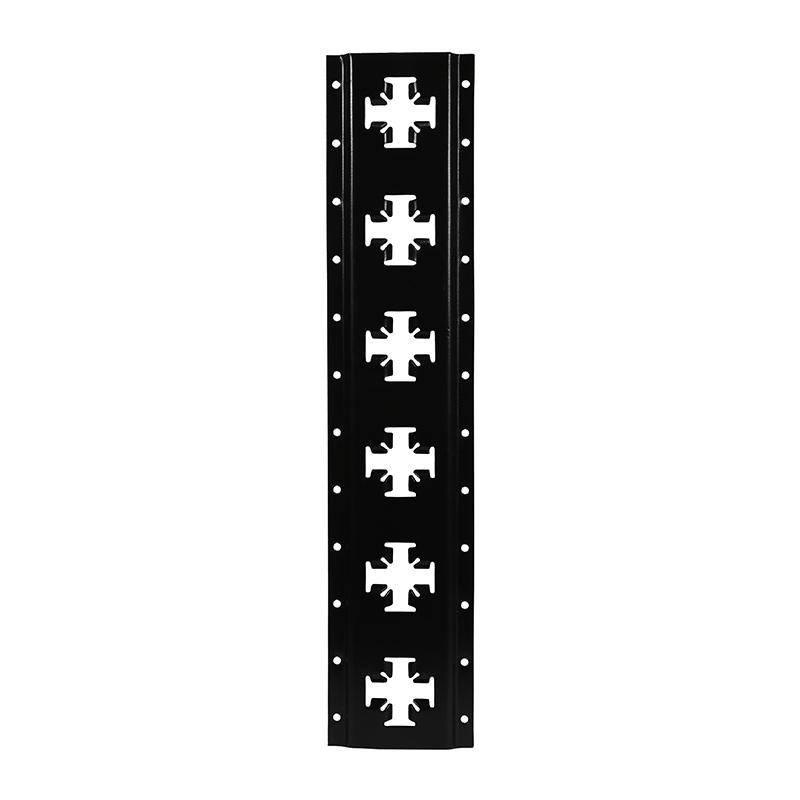 Winston Prod Tie Down Track, Cargosmart, X-Track ®, 6 Foot Length, Matte Black, Steel, Without Track Adapter, Single – 1788